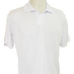 CAMISA POLO MASCULINA BRANCA LISA