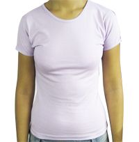 BABY LOOK FEMININA ROSA BEBE 100% ALGODÃO FIO 30.1